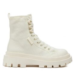 Trapery Superga. Brązowe traperki Superga, bez wzorów, bez obcasa, bez zapięcia. Za 449.99 zł.