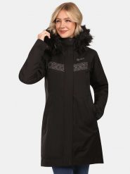 Kilpi Płaszcz zimowy "Peru" w kolorze czarnym rozmiar: 38. Czarne płaszcze Kilpi, na zimę, m, bez wzorów, z puchu, bez kaptura. Za 436.14 zł.