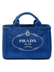 PRADA Torebka w kolorze niebieskim - 28 x 18 x 15 cm rozmiar: onesize. Niebieskie torebki klasyczne Prada, bez wzorów, z materiału, bez dodatków. Za 2,767.46 zł.