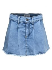 Blue Effect Dżinsowe spódnico-spodenki w kolorze niebieskim rozmiar: 140. Niebieskie szorty Blue Effect, bez wzorów. Za 119.12 zł.