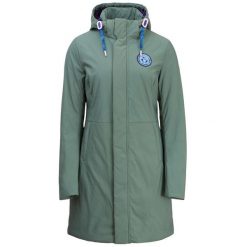 Płaszcz damski Silvini Montesa. Niebieskie płaszcze Silvini, xl, bez wzorów, z elastanu, klasyczne, bez kaptura. Za 836.00 zł.