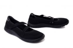 Rieker Remonte D3G05-00 Czarny, baleriny damskie. Czarne baleriny Rieker Remonte, bez wzorów, bez obcasa, bez zapięcia. Za 349.90 zł.