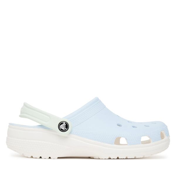 Klapki Crocs. Niebieskie klapki Crocs, bez wzorów, retro, bez obcasa, bez zapięcia. Za 189.99 zł.