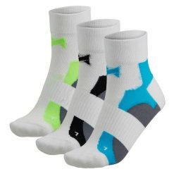 Skarpetki rowerowe quarter 3 pary białe do kolarstwa szosowego i MTB. Białe skarpetki XTREME SOCKSWEAR, bez wzorów, z elastanu. Za 121.30 zł.
