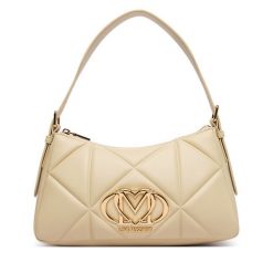 Torebka LOVE MOSCHINO. Brązowe torebki klasyczne Love Moschino, bez wzorów, klasyczne, bez dodatków. Za 879.99 zł.