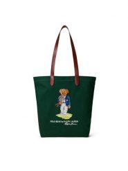 Polo Ralph Lauren Torebka 405P13610001 Zielony. Zielone torebki klasyczne Polo Ralph Lauren, bez wzorów, z materiału, bez dodatków. Za 599.99 zł.