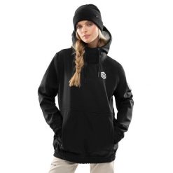 Kurtka snowboardowa damska W1-W Skywalk. Czarne kurtki narciarskie SIROKO, na zimę, s, bez wzorów, z softshellu, bez kaptura, narciarskie. W wyprzedaży za 336.00 zł.