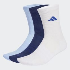 Podkolanówki wyściełane ADIDAS 3 sztuki. Białe skarpetki adidas, bez wzorów. Za 57.49 zł.