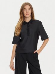 Calvin Klein Bluzka K20K207977 Czarny Regular Fit. Czarne bluzki Calvin Klein, bez wzorów, z syntetyku, bez kołnierzyka, bez ramiączek. Za 349.99 zł.