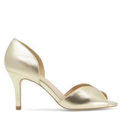 Sandały Sergio Bardi. Żółte sandały Sergio Bardi, bez wzorów, bez obcasa, na szpilce, bez zapięcia. Za 279.99 zł.