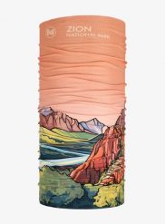 Chusta wielofunkcyjna Buff Coolnet UV National Parks - zion. Brązowe chusty Buff, na lato, bez wzorów, z elastanu. Za 84.99 zł.