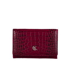 Portfel skórzany Damski Canaletto bordo premium krokodyl PD1221cs162 RFID. Czerwone portfele bez wzorów, ze skóry. Za 189.00 zł.