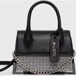 Aldo torebka Ailalla kolor czarny. Czarne torebki klasyczne Aldo, bez wzorów, z włókna, na ramię, bez dodatków. Za 299.99 zł.