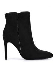 DeeZee Botki WYL2979-39 Czarny. Czarne botki DeeZee, bez wzorów, bez obcasa, na szpilce, bez zapięcia. Za 125.99 zł.