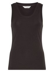 MOSS COPENHAGEN Top w kolorze czarnym rozmiar: XS/S. Czarne topy Moss Copenhagen, s, bez wzorów, bez kołnierzyka, bez ramiączek. Za 90.95 zł.