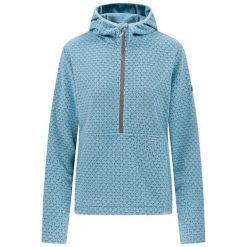 Damska Bluza Z Kapturem Metraya. Niebieskie bluzy Trespass, bez wzorów, sportowe, bez ramiączek, z kapturem. Za 136.99 zł.