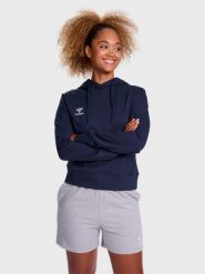 Bluza damska z kapturem Hummel Go 2.0. Szare bluzy Hummel, xs, bez wzorów, z bawełny, klasyczne, bez ramiączek, z kapturem. Za 270.50 zł.