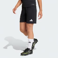 Dziecięce szorty Entrada26. Białe szorty adidas, bez wzorów, sportowe. Za 64.95 zł.