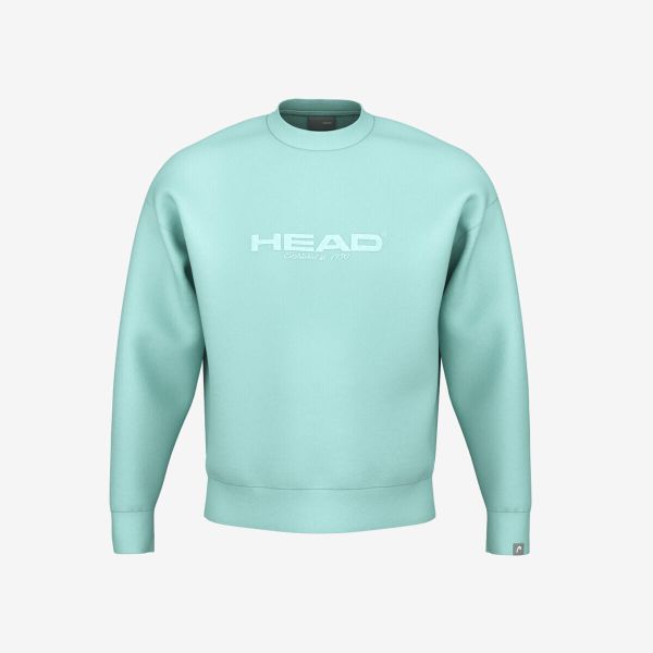 Head Motion unisex bluza dresowa aquamarine. Niebieskie bluzy Head, l, bez wzorów, z dresówki, klasyczne, bez ramiączek, bez kaptura. Za 266.00 zł.