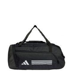 Torba Essentials 3-Stripes Duffel Small. Białe torby sportowe adidas, bez wzorów, z materiału, na ramię. Za 128.99 zł.