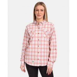 Damska koszula flanelowa Kilpi FLANNY-W. Czerwone koszule Kilpi, m, bez wzorów, sportowe, bez kołnierzyka, bez ramiączek. Za 207.23 zł.