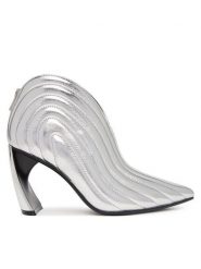 United Nude Botki Zuma Luna HI 11062141170 Srebrny. Szare botki United Nude, bez wzorów, ze skóry, bez obcasa, na słupku, bez zapięcia. Za 1,739.00 zł.
