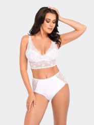 Figi Model BBL 190 White - Babell. Białe figi Babell, bez wzorów, z bawełny, z podwyższonym stanem. Za 71.14 zł.