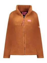 Geographical Norway Kurtka polarowa "Udolce" w kolorze jasnobrązowym rozmiar: XL. Brązowe kurtki Geographical Norway, xl, bez wzorów, z polaru, bez kaptura. Za 110.04 zł.
