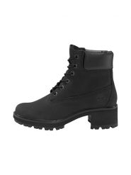 Timberland Skórzane botki "Kinsley" w kolorze czarnym rozmiar: 40. Czarne botki Timberland, bez wzorów, z materiału, bez obcasa, bez zapięcia. Za 321.97 zł.