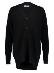 Replay Kardigan w kolorze czarnym rozmiar: XL. Czarne swetry Replay, xl, bez wzorów, z wełny, bez ramiączek. Za 270.39 zł.