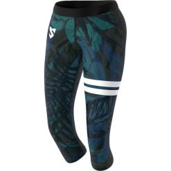 Legginsy fitness 3/4 damskie Smmash Tropica. Czarne legginsy SMMASH, bez wzorów, sportowe. Za 129.90 zł.