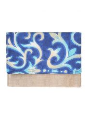 BLE Kopertówka w kolorze niebiesko-beżowym - 26 x 19 x 2 cm rozmiar: onesize. Brązowe kopertówki BLE, bez wzorów, z materiału, bez dodatków. Za 44.81 zł.