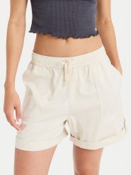 Roxy Szorty materiałowe Sweetest Day ERJNS03588 Écru Regular Fit. Szorty Roxy, bez wzorów, z bawełny. Za 189.99 zł.