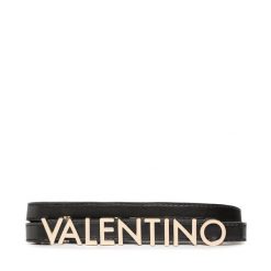 Pasek Damski Valentino. Czarne paski Valentino, bez wzorów. Za 199.99 zł.