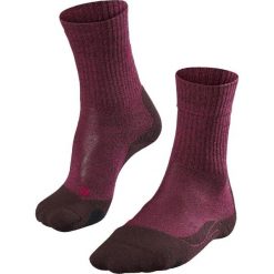 Skarpetki damskie Falke TK2 Wool. Czerwone skarpetki Falke, bez wzorów, z materiału. Za 172.00 zł.