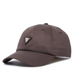 Czapka z daszkiem Guess. Brązowe czapki z daszkiem Guess, z aplikacjami. Za 154.99 zł.