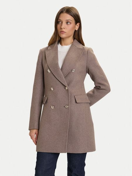 Morgan Płaszcz przejściowy 252-GCHA Beżowy Regular Fit. Brązowe płaszcze Morgan, bez wzorów, z syntetyku, bez kaptura. Za 479.99 zł.
