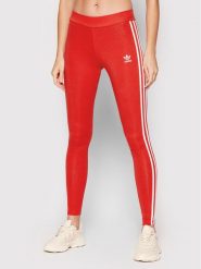 Adidas Legginsy adicolor Classics 3-Stripes HD2348 Czerwony Tight Fit. Czerwone legginsy adidas, bez wzorów, z bawełny, sportowe. Za 129.99 zł.