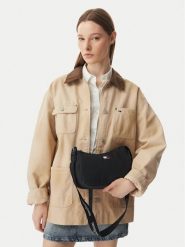 Tommy Jeans Torebka Tjw Ess Daily Shoulder Bag AW0AW18768 Czarny. Czarne torebki klasyczne Tommy Jeans, bez wzorów, z jeansu, bez dodatków. Za 249.99 zł.