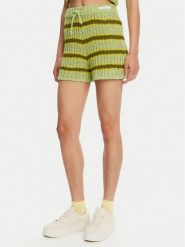 Element Szorty materiałowe Flip Knit ELJNS00118 Zielony Regular Fit. Zielone szorty Element, bez wzorów, z bawełny. Za 169.99 zł.