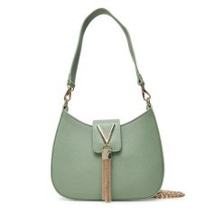 Torebka Valentino. Zielone torebki klasyczne Valentino, bez wzorów, klasyczne, bez dodatków. Za 269.99 zł.