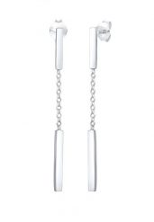Elli Kolczyki damskie, łańcuszek Basic Geo, srebro 925 Sterling Silver 1 ct Damski. Szare kolczyki Elli, srebrne. Za 283.99 zł.