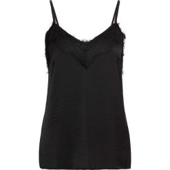 Top satynowy z koronką bonprix czarny. Topy marki 4f. Za 54.99 zł.