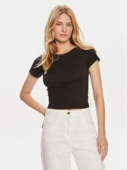 Brave Soul T-Shirt LTS-627PIXIE Czarny Straight Fit. Czarne t-shirty Brave Soul, l, bez wzorów, z bawełny, bez kołnierzyka, bez ramiączek. Za 39.99 zł.
