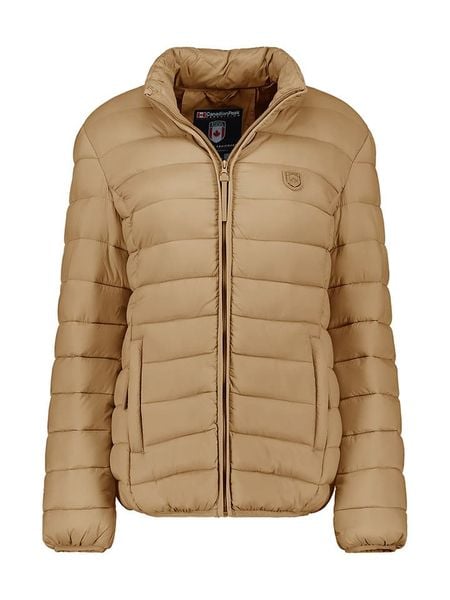 Canadian Peak Kurtka pikowana "Akitaleak" w kolorze jasnobrązowym rozmiar: L. Brązowe kurtki Canadian Peak, l, bez wzorów, bez kaptura. Za 152.62 zł.