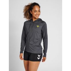 Damska bluza treningowa z kapturem Hummel GG-12. Szare bluzy Hummel, l, bez wzorów, sportowe, bez ramiączek, z kapturem. Za 212.90 zł.