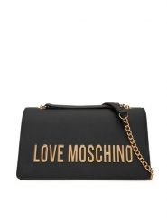 LOVE MOSCHINO Torebka JC4192PP1NKD0000 Czarny. Czarne kopertówki Love Moschino, bez wzorów, ze skóry, wizytowe, bez dodatków. Za 679.99 zł.