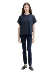 Tom Tailor Dżinsy - Skinny fit - w kolorze granatowym rozmiar: W26/L30. Niebieskie jeansy Tom Tailor, l, z aplikacjami, ze skóry, klasyczne, z podwyższonym stanem. Za 70.57 zł.