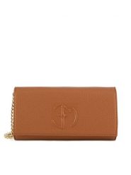 Eva Minge Torebka DAHLIA-CS10233 Brązowy. Brązowe kopertówki Eva Minge, bez wzorów, z materiału, wizytowe, bez dodatków. Za 279.99 zł.