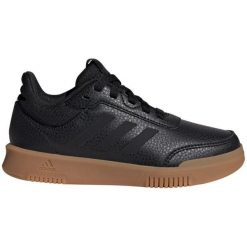 Buty adidas Tensaur Sport Training Lace IF1719 czarne. Czarne buty treningowe bez wzorów, z gumy, bez zapięcia. Za 255.67 zł.